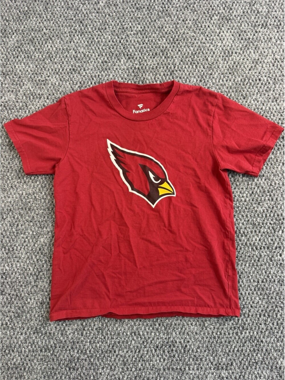Fanatics Arizona Cardinals Red Logo T-Shirt Youth Medium NFL Football Tee